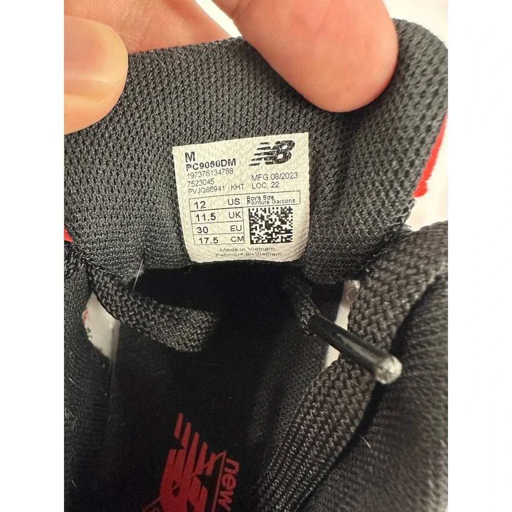 DTLR x New Balance 9060 Little Kid 'Fire Sign' PC9060DM Size 12